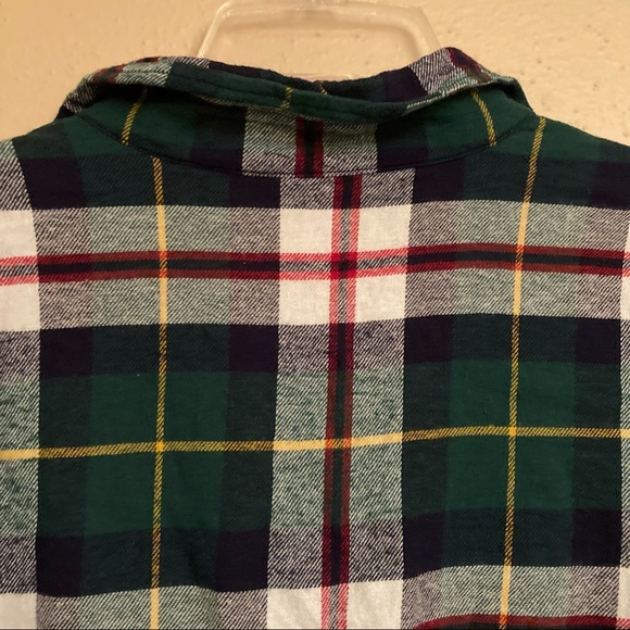 Green Flannel Button Down - Picture 7 of 8